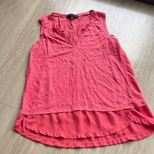 Sanctuary V-Neck Sleeveless Red Tank Top